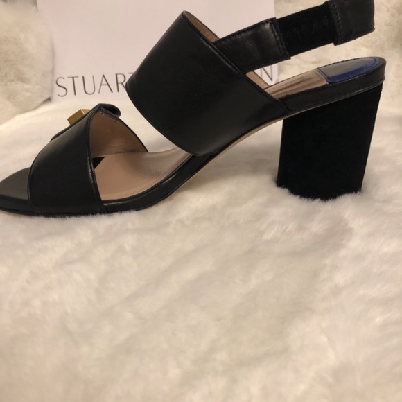 Stuart Weitzman Mid Heel Sandal size 5 - Picture 3 of 4